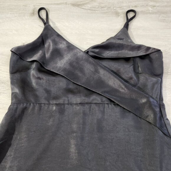 Lulus Stay Celebrating Black Satin Bodycon Mini Dress Women's Size S - Picture 8 of 16